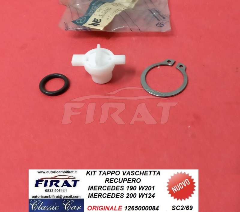 KIT TAPPO VASCHETTA RECUPERO MERCEDE 190 - 250 (1265000084)